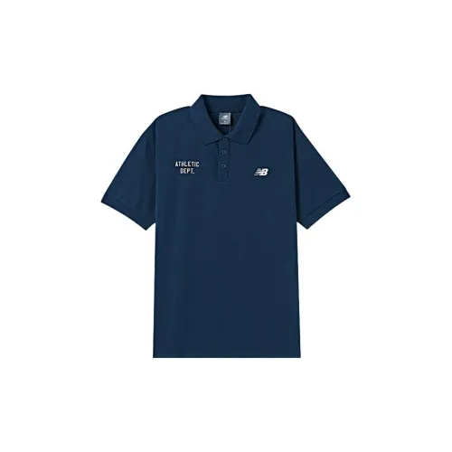 New Balance Polo Shirts Men Navy Blue