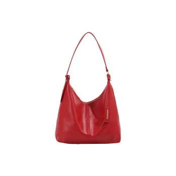 NOMK Suede Shoulder Bag Women's Wedding Bag Large Size Women's Red