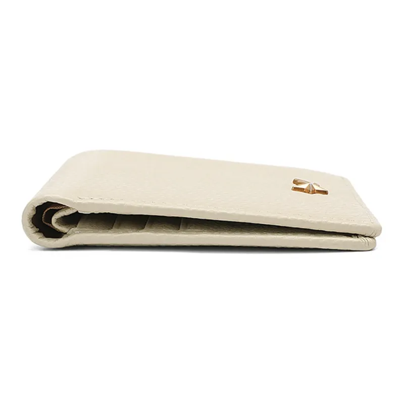 MEXICAN Cow Leather Wallet Regular Women's Black/Ecru-5