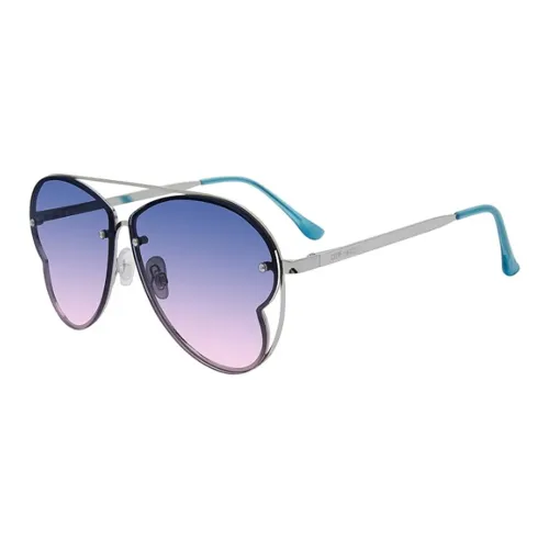 STEVE MADDEN Metal Aviator Sunglasses Women's Silver
