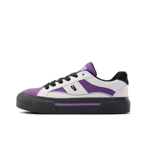 VEEMES Skateboard Shoes Unisex Low-Top Purple/Black/Gray