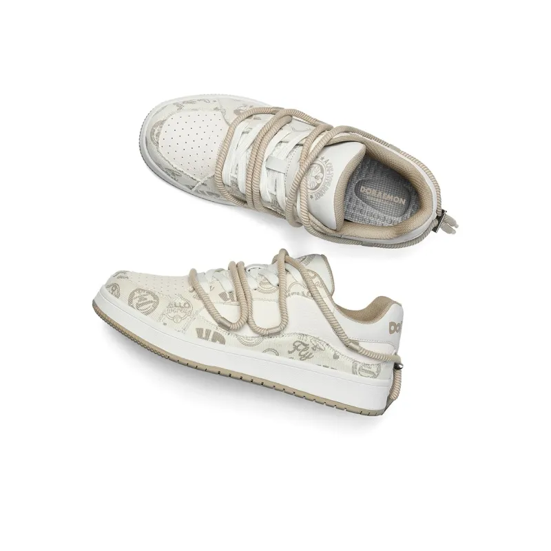 DoraemonA Box Limited Edition Puffy Shoes Low-Top Skateboard Shoes Unisex-90