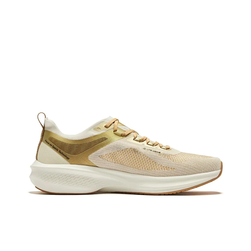 Erke Lightning 3.0 Summer Cushioning Rebound Low Top Running Shoes Men's Microcrystal White Neutral Beige Camel-1