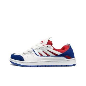 Dbeuatiful Puffy Shoes Anti-Slip Wear-Resistant Low-Top Skateboard Shoes Unisex White Blue Red