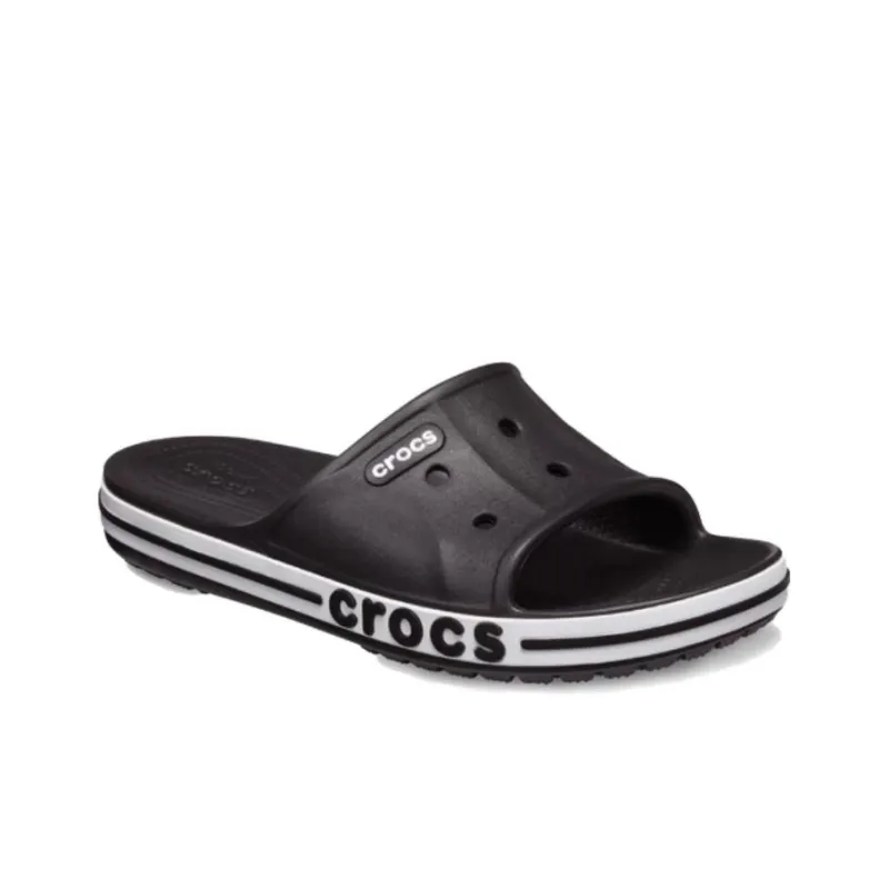 Crocs Bayaband Clog Hollow Out Casual Black Slippers-2