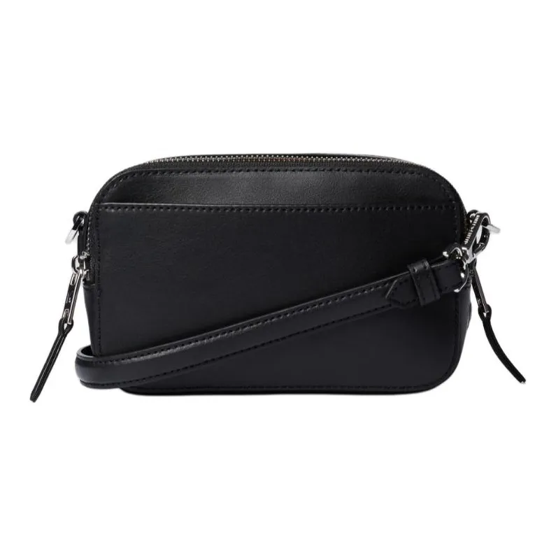 KARL LAGERFELD Leather Shoulder Bag, Crossbody Bag Women's Black-1