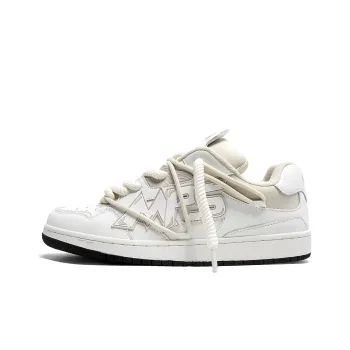 MR.PESIN Low Top Skateboard Shoes Unisex White Apricot