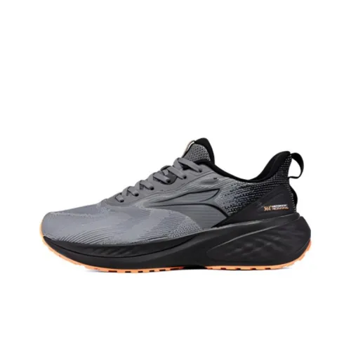 361° Wear resistant And Lightweight Low Top Running Shoes Men's Gray Orange