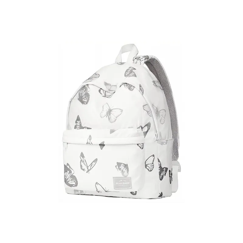 MR.ACE HOMME Fabric Practical Large Capacity Laptop Bag Backpack For Men Regular Women's White-1