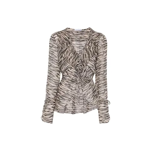 Patrizia Pepe Zebra-print Sheer Blouse