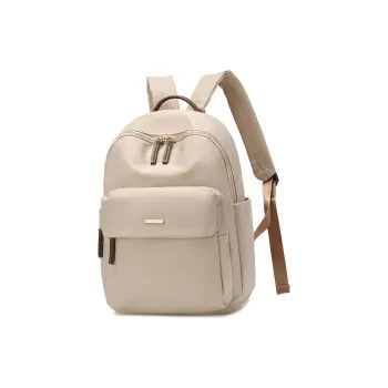 Weymond Oxford Backpack Regular Women's Khaki/Pink/Black