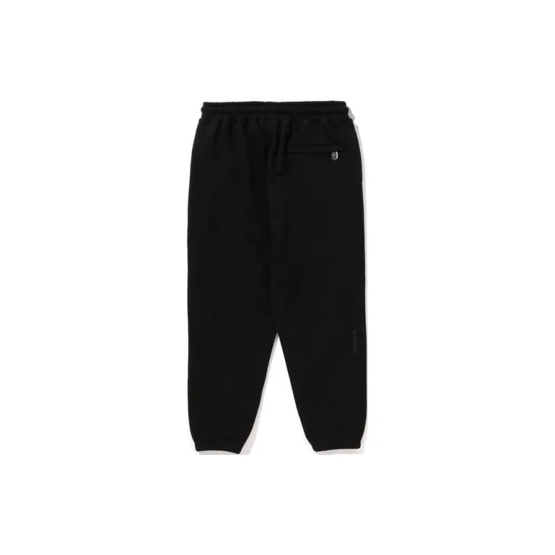 A BATHING APE Logo patch Cotton Blend Track Pants-5