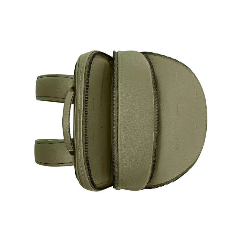 COACH Leather Backpack Tubas Men's Moss Green-3