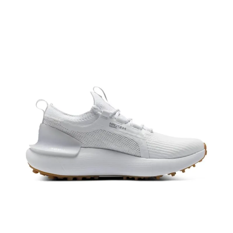 Under Armour HOVR Phantom Abrasion Resistant Low Top Golf Shoes Women's White-1