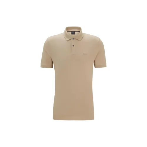 HUGO BOSS Polo Shirts Men Brown