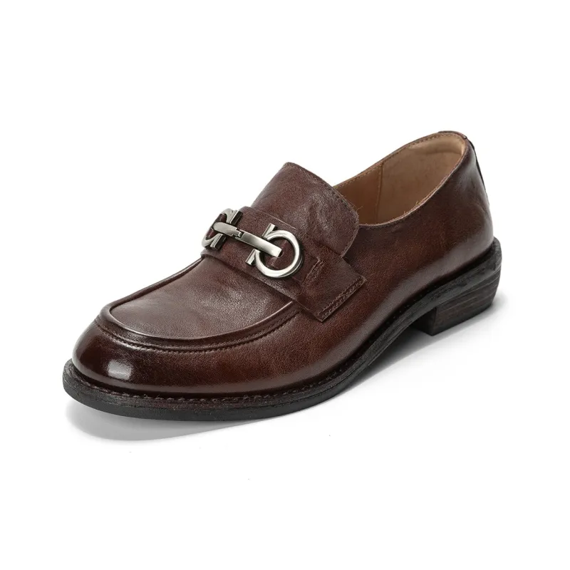 Q.VONTON Loafers Women's Black/Coffee-7