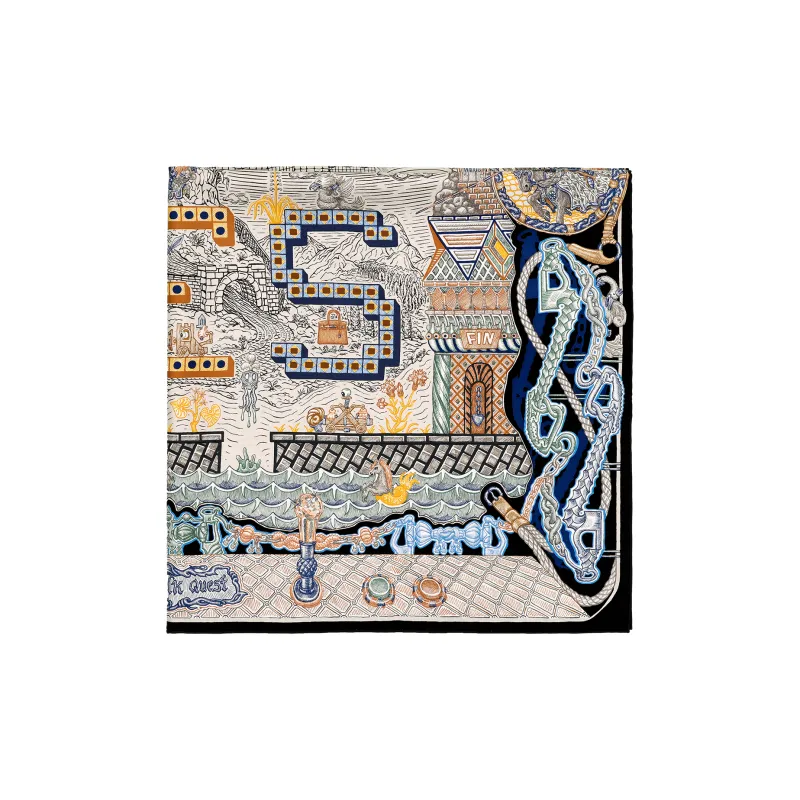 HERMES Silk Scarves Women's Multicolor-2