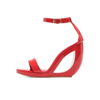 MANOLO BLAHNIK Rocar One Strap Sandals Women's Red