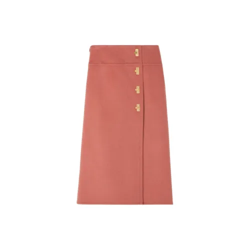 St. John Clasp-fastening Wool-cashmere Skirt