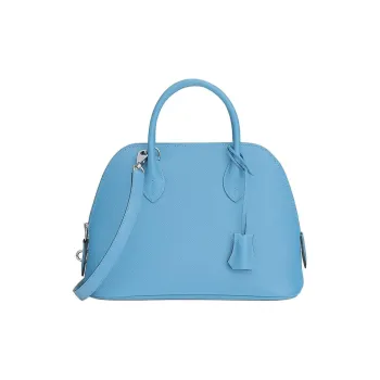 HERMES Bolide Epsom Calfskin Bowling Bag Crossbody Handbag Women's 7N Celeste Sky Blue