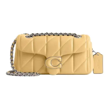 COACH Tabby Nappa Leather Wine God Bag Handbag Shoulder Bag Small Size Women's Yellow