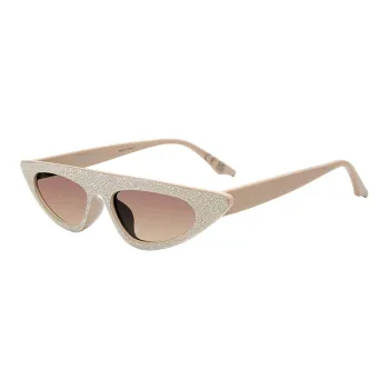 STEVE MADDEN - Irregular Shape Sunglasses Unisex Beige