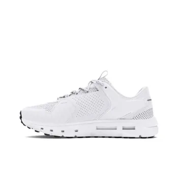 Under Armour Cushioning Wear Resistant Low Top Casual Running Shoes Men's White