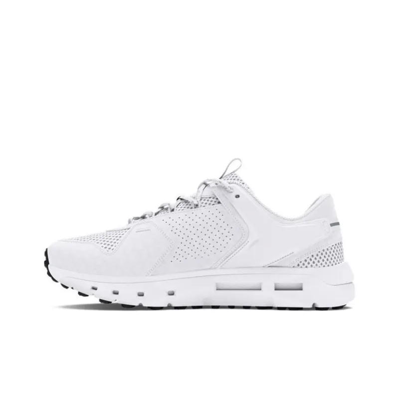 Under Armour Cushioning Wear Resistant Low Top Casual Running Shoes Men's White-0