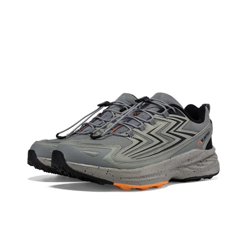 361° Cushioned Slip Resistant Low Top Outdoor Shoes Men's Gray Black-2