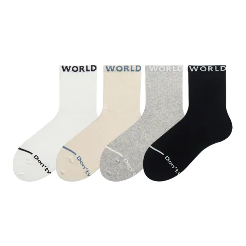 Hello Monday Mid-Calf Socks Women's 4 Pack