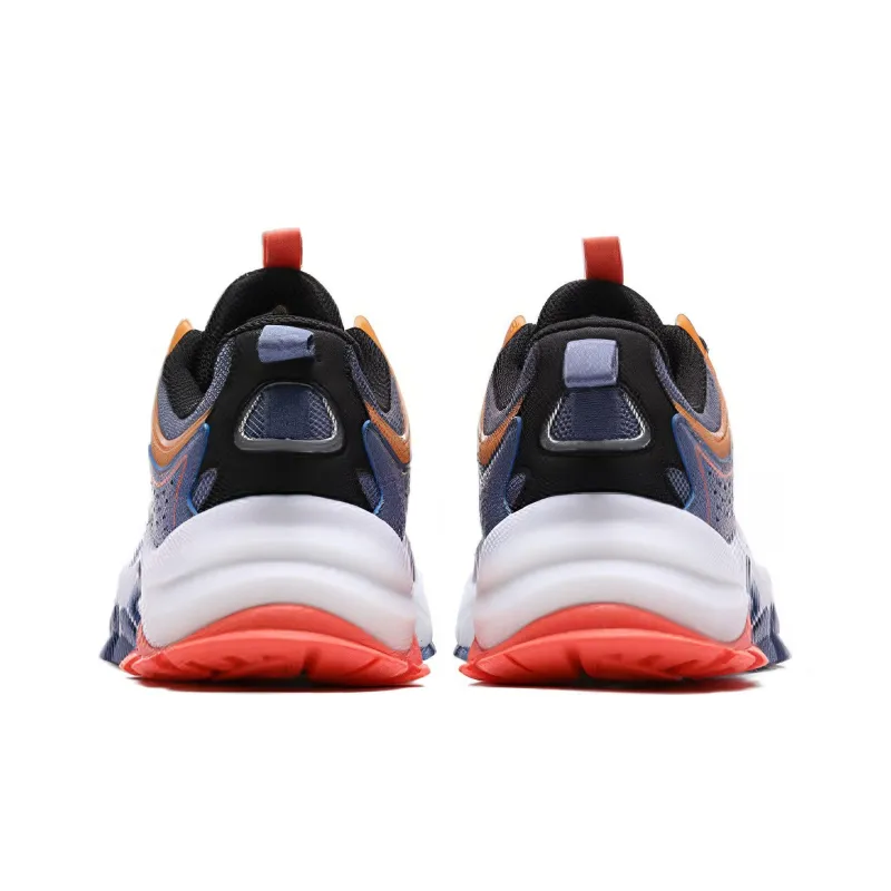 361° Prehistoric Giant Creatures Cushioned Slip-Resistant Low-Top Chunky Sneakers Men's Blue White-3