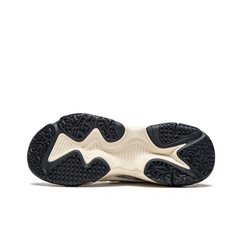 LiNing CF Qianxing Strategy SS Cushioning Rebound Low-Top Casual Shoes Women's Ash Ecru-6