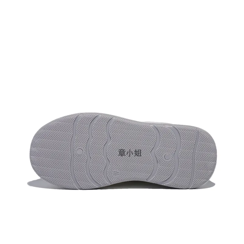 Miss Zhang Cushioning Height Increasing Low-Top Skateboard Shoes Women's White Silver-7