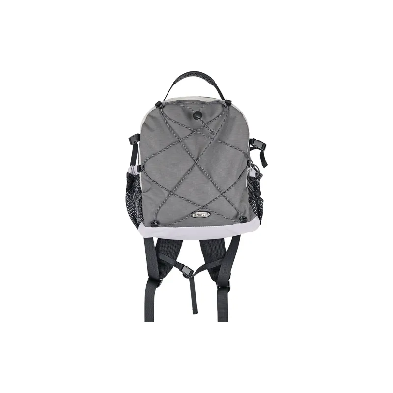 SUMAYZOY Polyester Backpack Small Size Unisex Vintage Red/Light Gray-10