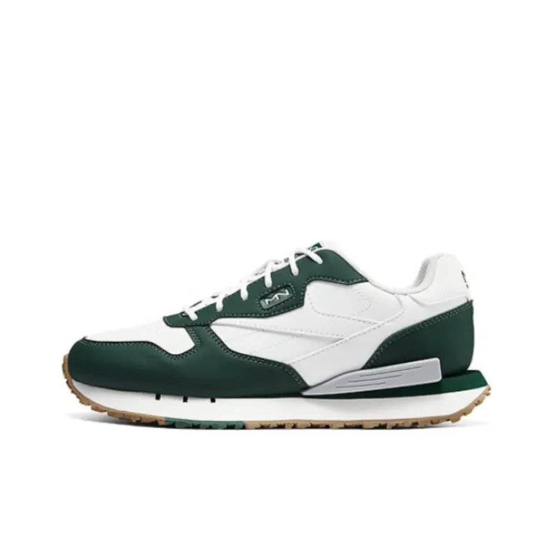 Skechers Anti Slip Wear Resistant Low Top Casual Shoes Men's White Green-0