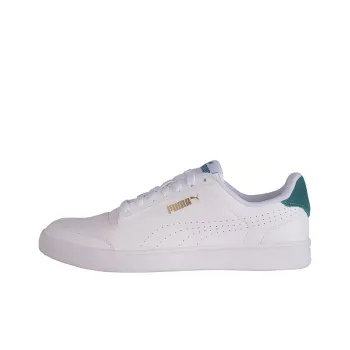 PUMA Shuffle Perf Adp Wear-resistant And Lightweight Low-Top Skateboard Shoes Men's White Green Tail