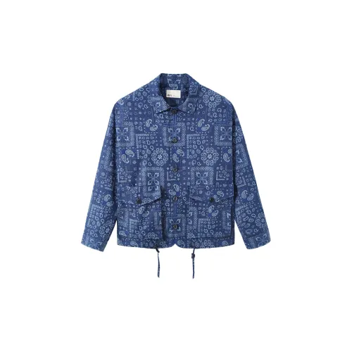 RIVER STONE Denim Jackets Men Denim Blue