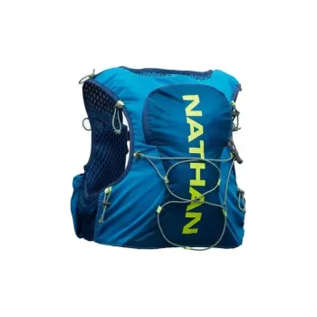 NATHAN Running Equipment Trail Running Hydration Pack Nylon Polyester Unisex Dark Blue/Safety Yellow