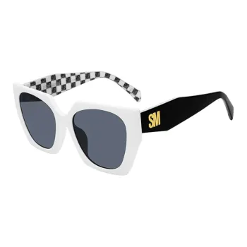 STEVE MADDEN Plastic Irregular Shape Sunglasses Women's Black