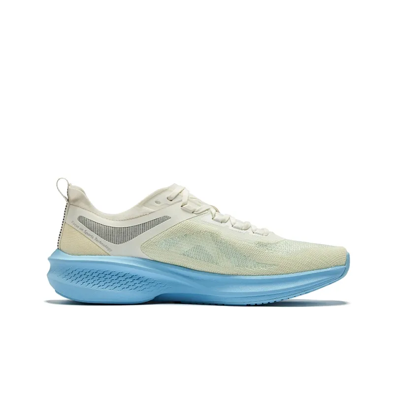Erke Cushioning Rebound Low-Top Running Shoes Men's Microcrystal White Saint Nian Blue-1