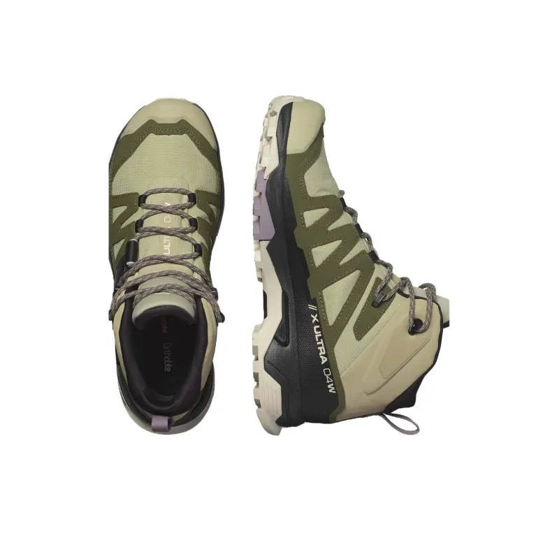SALOMON Women's X Ultra 4 Mid GORE-TEX 'Alfalfa Deep Lichen Green'-3