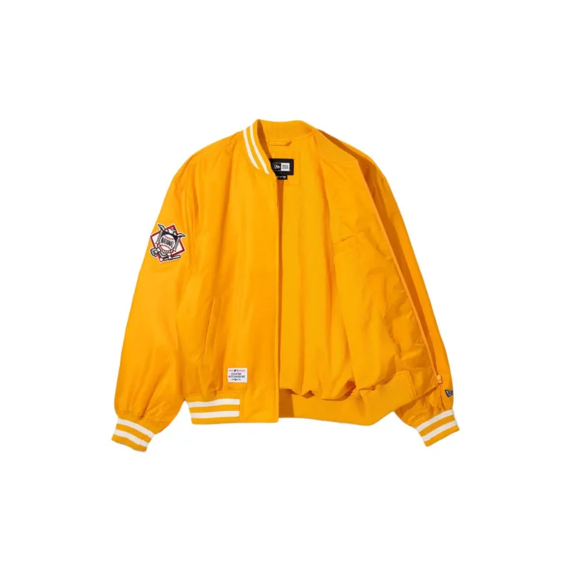 New Era x MLB SS24 Baseball Jacket Unisex Orange-1
