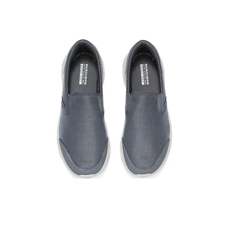 Skechers Anti Slip Wear Resistant Low Top Casual Shoes Men's Gray-3