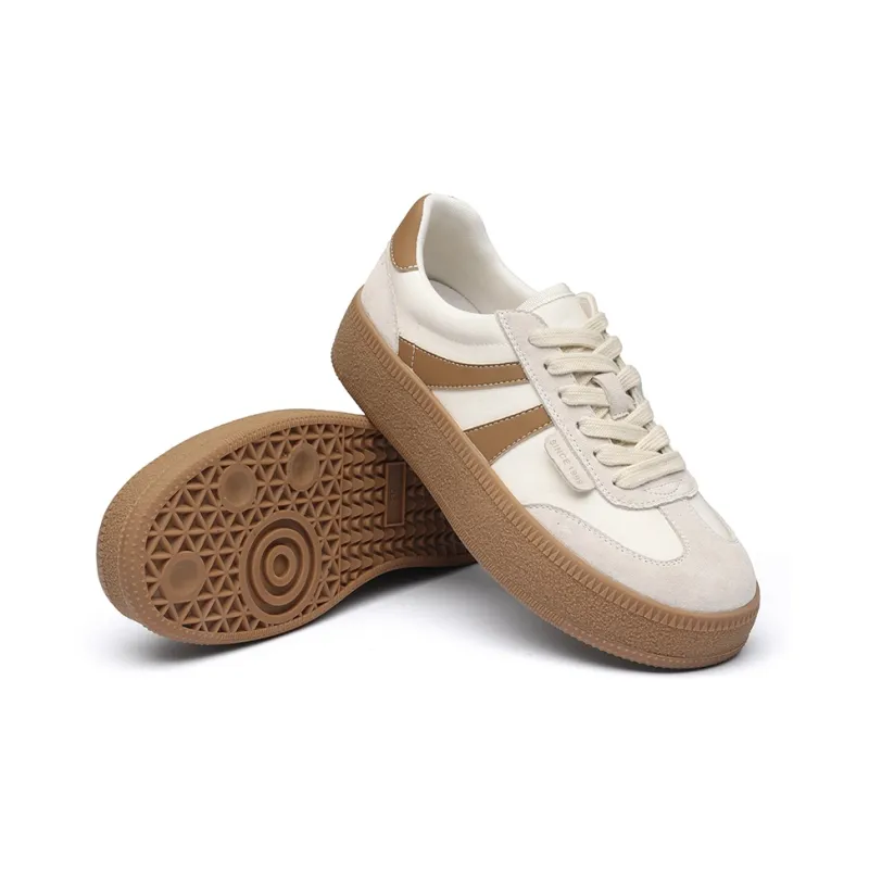 QIAONAI Wear resistant And Lightweight Low Top Skateboard Shoes Women's-3