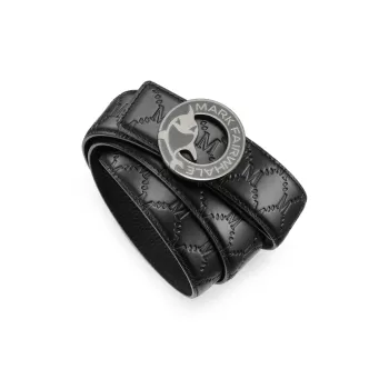 FAIRWHALE Fashion Brand New Arrival Plate Buckle Mascot Plate Buckle Belt Top Grain Cow Leather Belt Men's Width 3.5CM