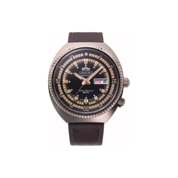 ORIENT Automatic Mechanical Movement Leather Strap Watch Men's Watches Black Dial