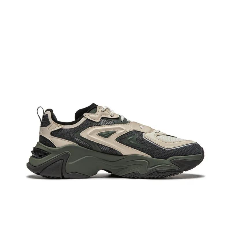 LiNing CF Tracing Collection Thousand Line Strategy SS Cushioning Rebound Low Top Casual Shoes Men's Black Gray-1