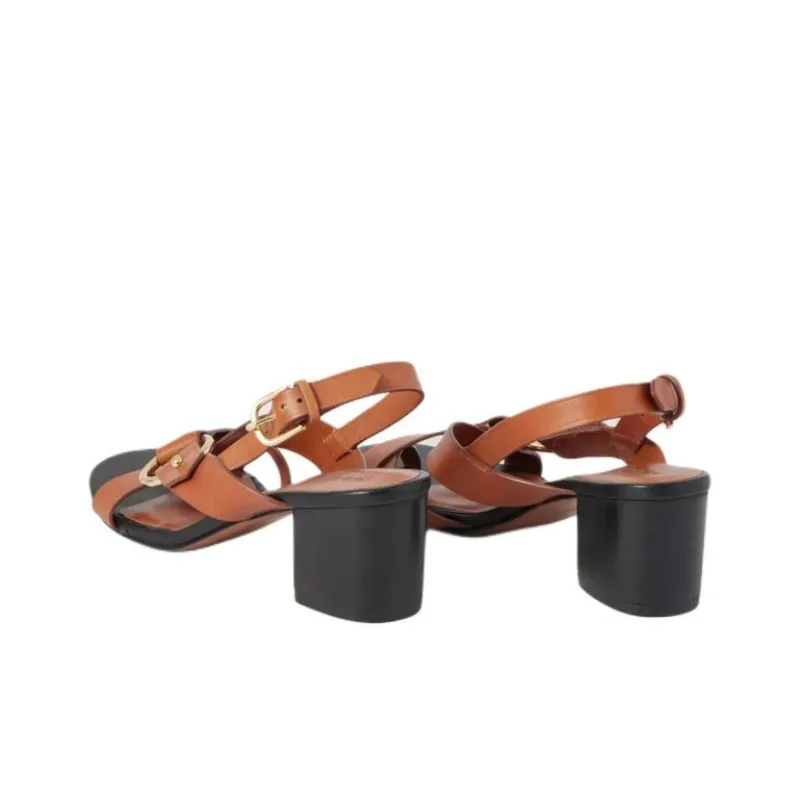 SOEUR Strap Sandals 5cm Women's Brown-4