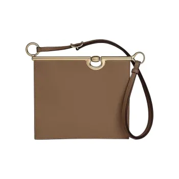 HERMES Mors De Bride Allegro Calfskin Shoulder Bag Crossbody Bag Women's D0 Beige Weimar Dog Beige