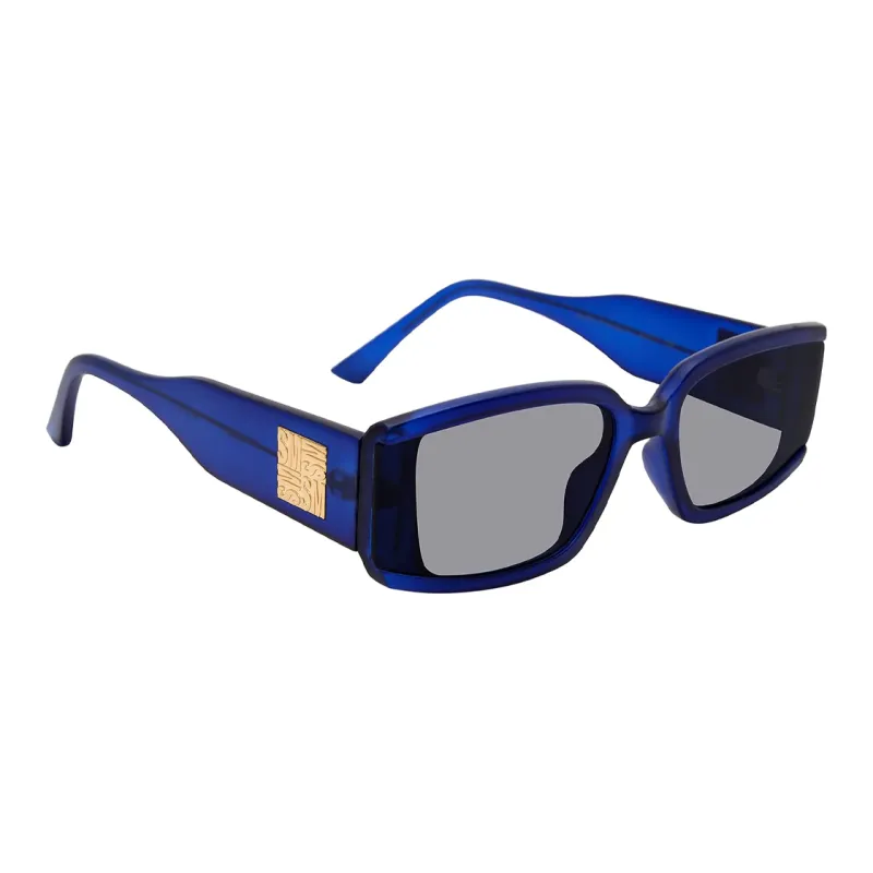 STEVE MADDEN Rectangular Sunglasses Unisex Dark Blue-2